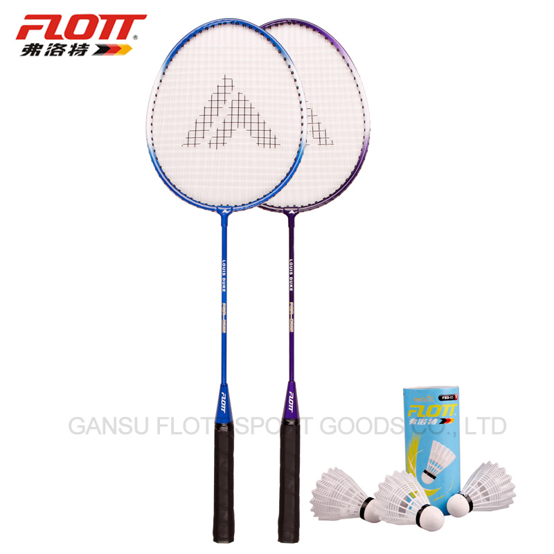 FBR-0582  FLOTT Alloy badminton set (2 racket + 3 shuttlecoc