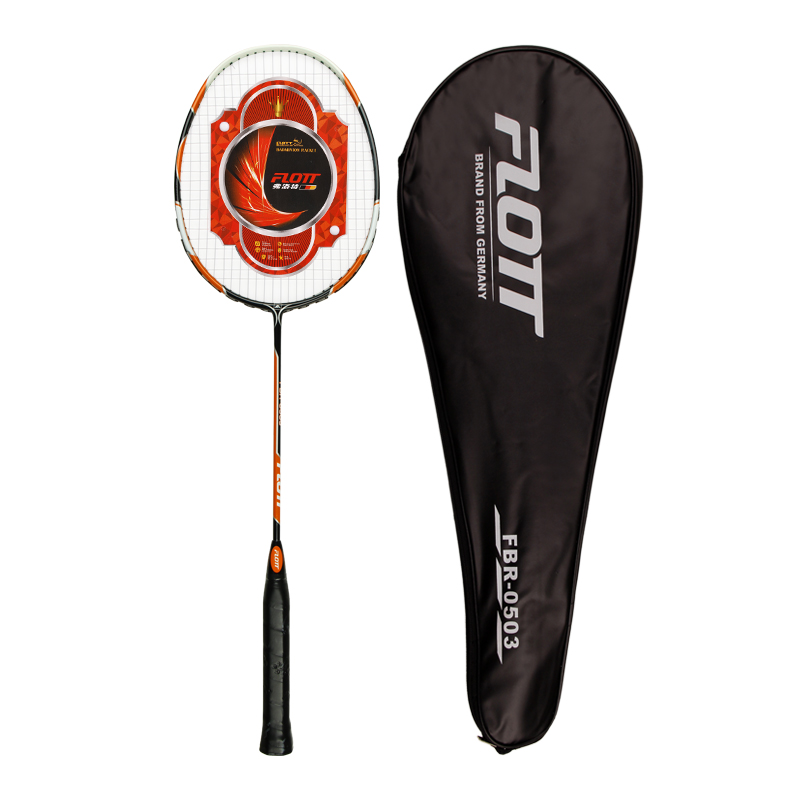 FBR-0504 FLOTT Wholesale Graphite badminton racquet Full Carbon Badmintion Racketfor Competition